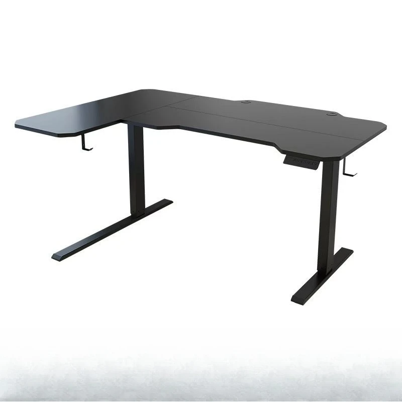 

L-shaped electric lifting table corner desk computer study table