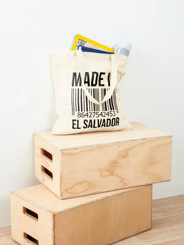 Made in El Salvador Tote Bag tote bag มหาวิทยาลัย กระเป๋าโท้ทผู้หญิง กระเป๋าขนม