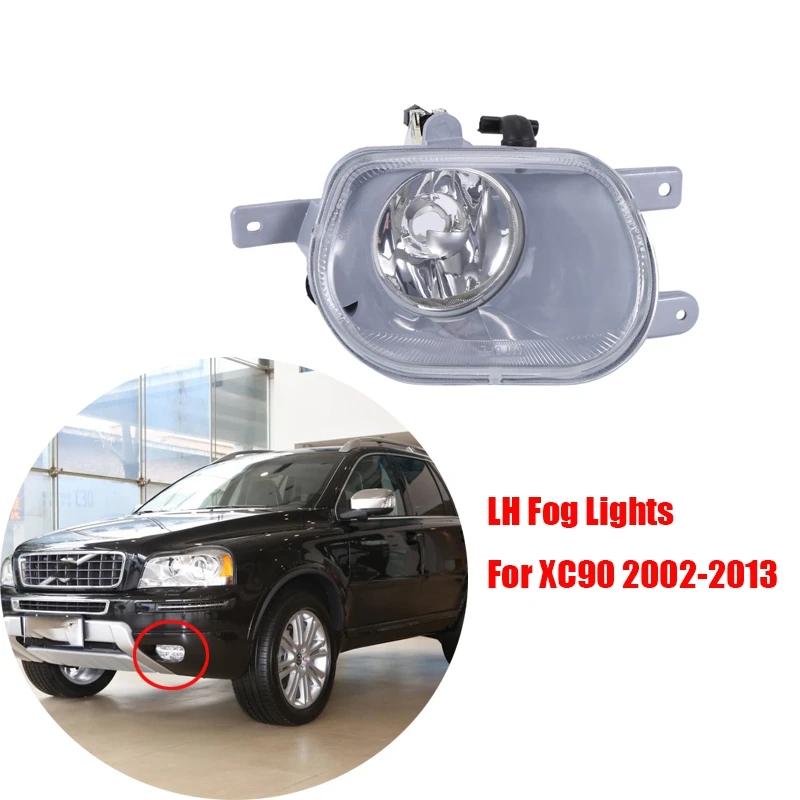 Car Fog Light Left Right Side Headlight Driving Lamp Fog Lights Foglights For VOLVO XC90 2002-2013 31111182 & 31111183