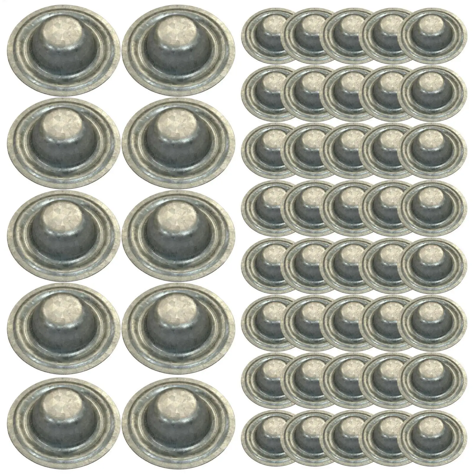 50pcs Screw Caps Metal Bolts Screw Cover Caps for Furniture Roof Wood Upholstery Cabinets Outdoor Painting Shutters Hreshold
