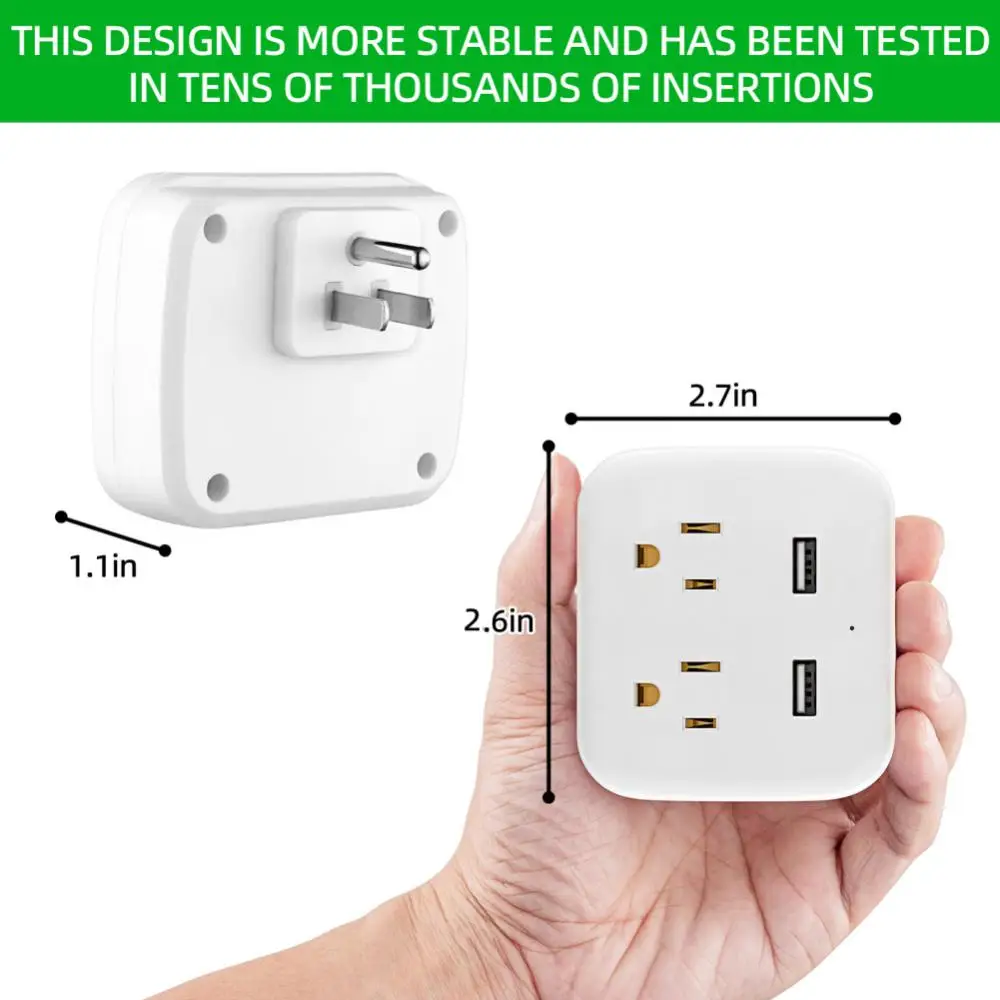 American Standard Socket Portable 4-in-1 And One Turn 2-hole Mobile Phone Groove Holder Usb Interface Usga Converter Practical