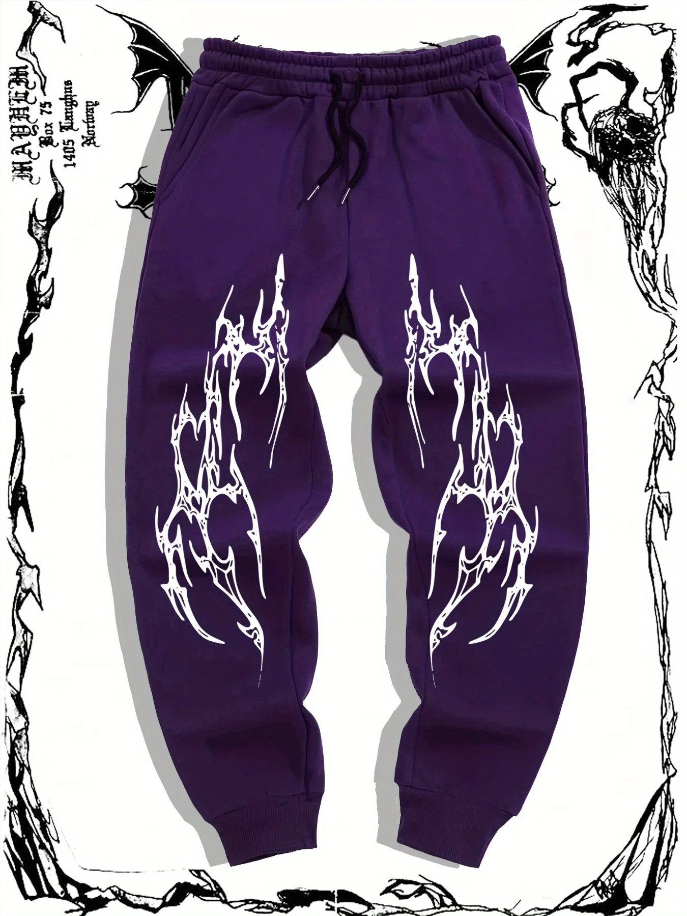 

Daily Casual Sweatpants Japanese Anime Hunter X Hunter Printed Fleece Trousers Men's Autumn and Winter Warm Sweatpants S-3XL