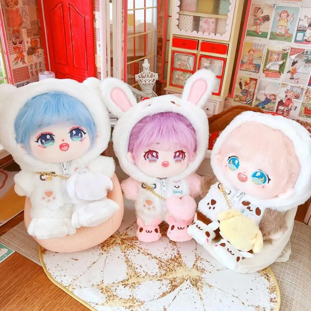 

Dress Up 20cm Doll Coat Clothes Doll Clothing Fur Idol Doll Outfit Clothes Cat Rabbit Animal 20cm Doll Clothes Doll Accessories