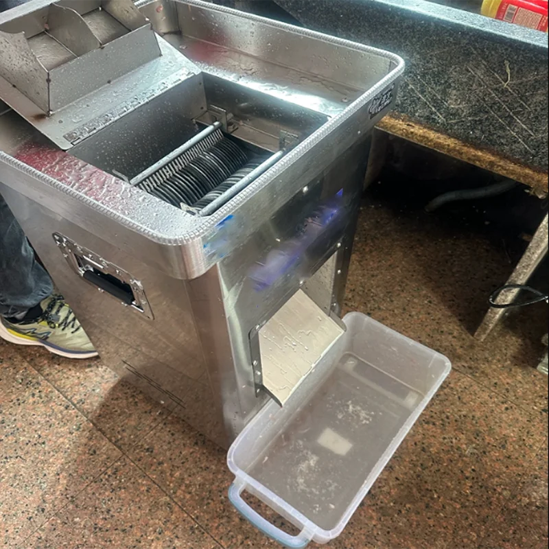 

﻿ Commercial Fresh Meat Slicer Stainless Steel Beef Fish Pork Shred Cutter Meat Cutting Slicing Machine