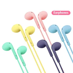 U19 Earphone 3.5mm Jack Wired Headphones With Microphone HiFi Stereo Earbuds Sports Headsets For Xiaomi Samsung Redmi POCO