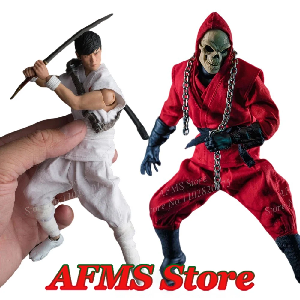 

1/12 Men Soldier Japanese Samurai Ninja Uniform Fight Coat Vest Trousers Clothes Set For 6Inch Action Figure Body Model Toys