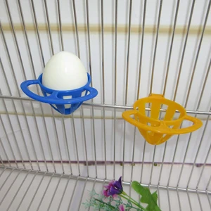 鳥類オウムフィーダーバスケットハンギングフルーツ野菜卵コンテナホルダーカナリーピジョンネストボウルペットバードフィーシング調理器具 8ベストセールスバードフードボウル-8