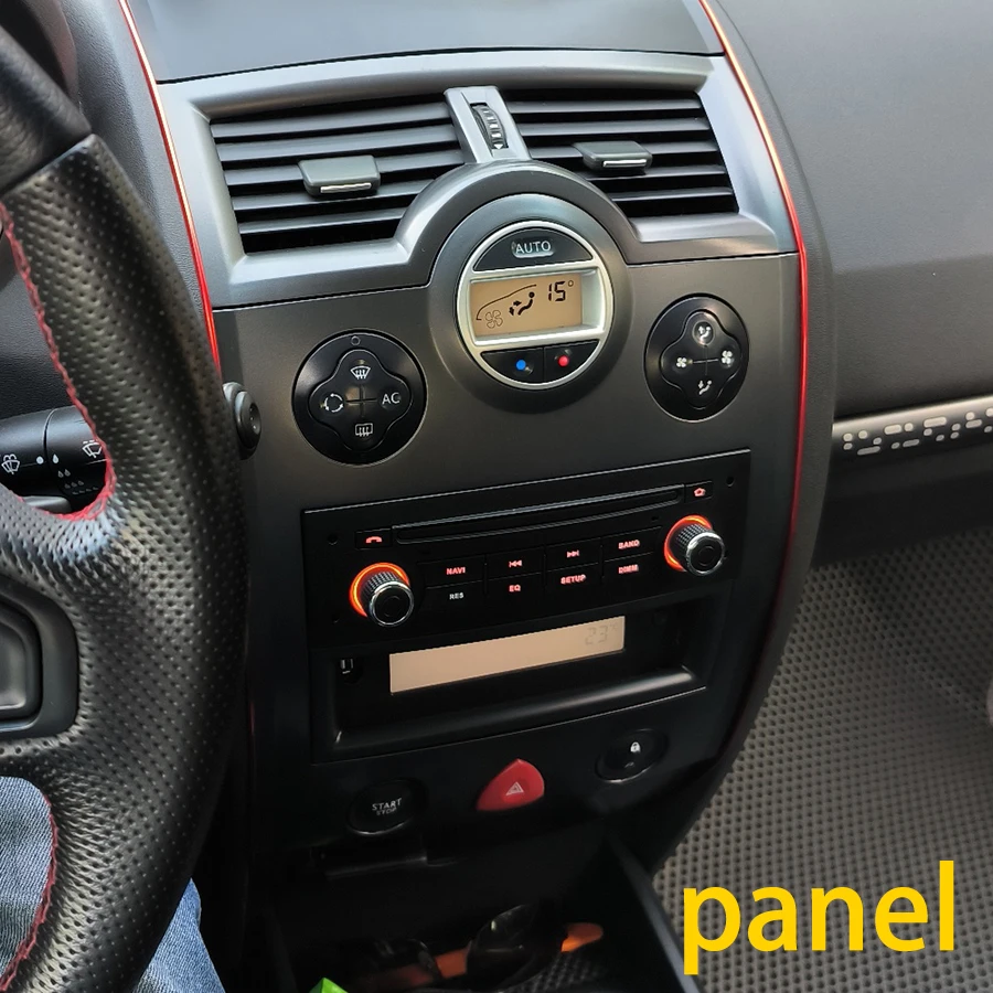 OEM Style Control Panel to Android Screen For RENAULT Megane 2 2002-2008 For RENAULT Fluence Car Video Player Plug to play