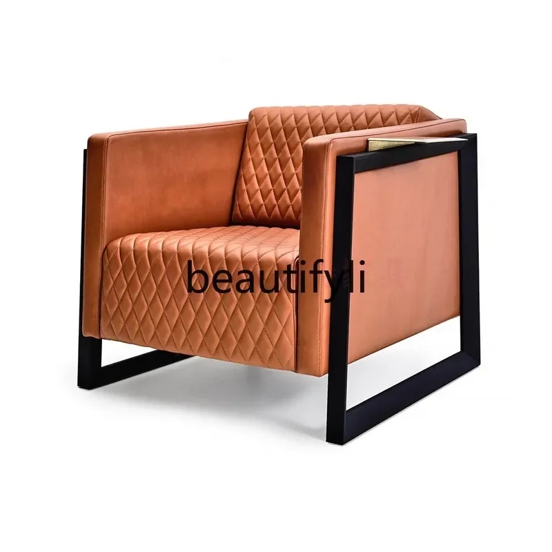 

ss25 Nordic simple living room leisure modern Chinese hotel clubhouse reception sofa single chair