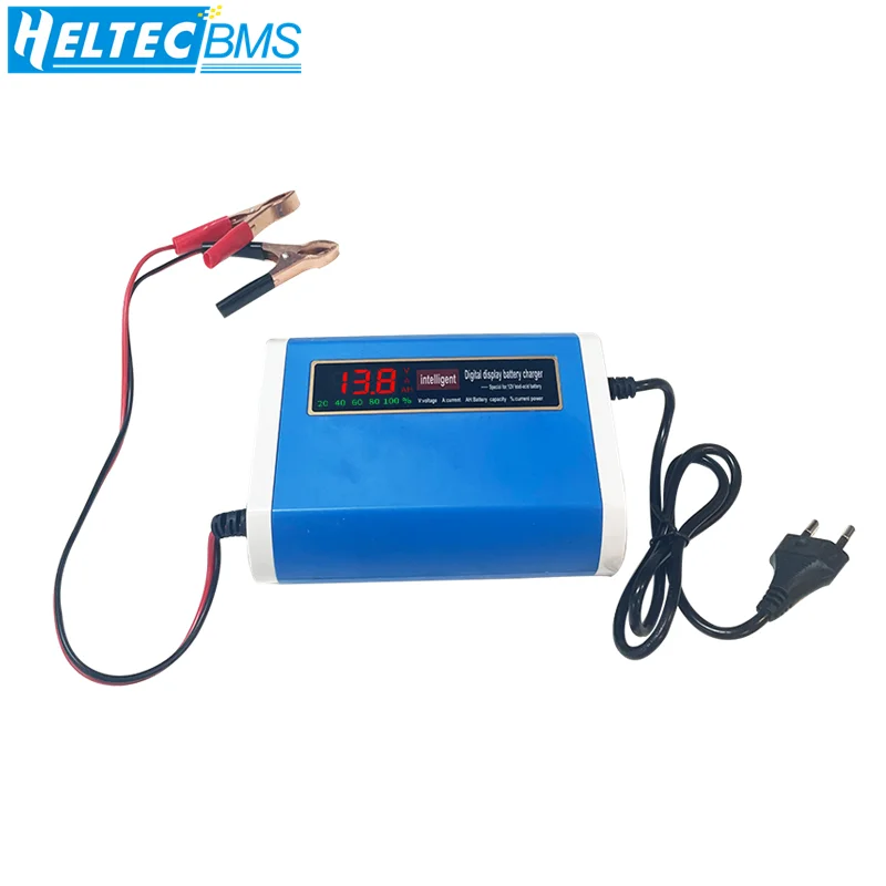 

Heltec 12V 24V 2A 6A 8A Lead Acid /AGM GEL Battery Charger LED Display 220V 110V Smart Automotive Truck Motorcycle Car Charger