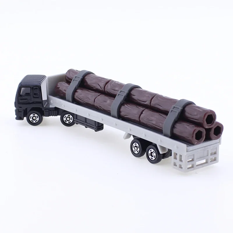 Takara Tomy Long Type Tomica No.125 Isuzu Giga Timber Transporter Metal Alloy Die-casting Car Model Boys Toy Gift Christmas