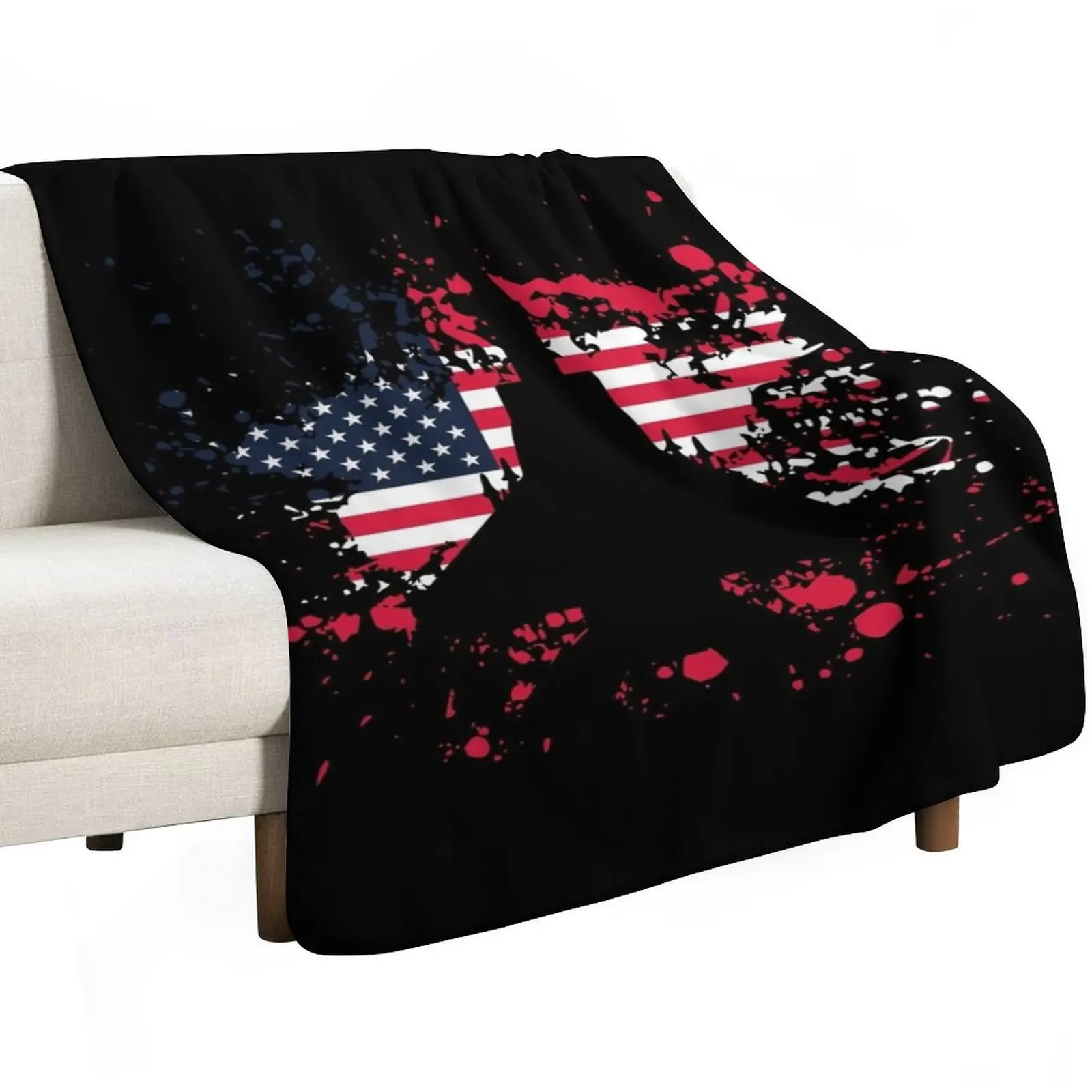 F-15 Eagle Jet Fighter Vintage American Flag Throw Blanket Custom Blankets Sofas Of Decoration Luxury St Travel Luxury Blankets