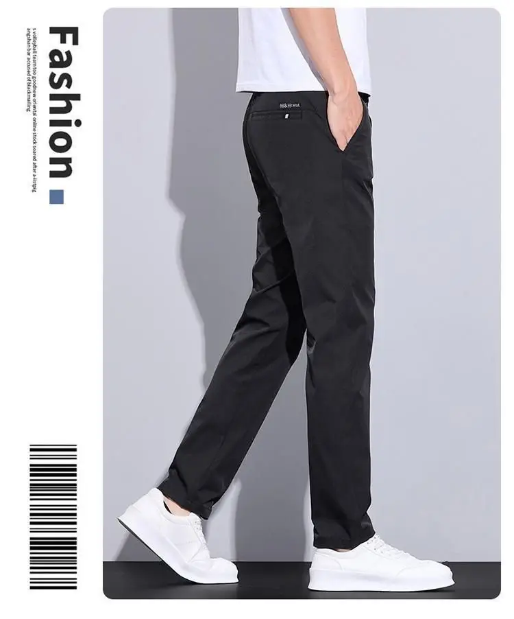 2026 Herren Eisseide Gerade Geschnittene Dünne Atmungsaktive Freizeithose Sommer Business Lange Hose Modisch Vielseitig Leichtgewichtig – Detail 10