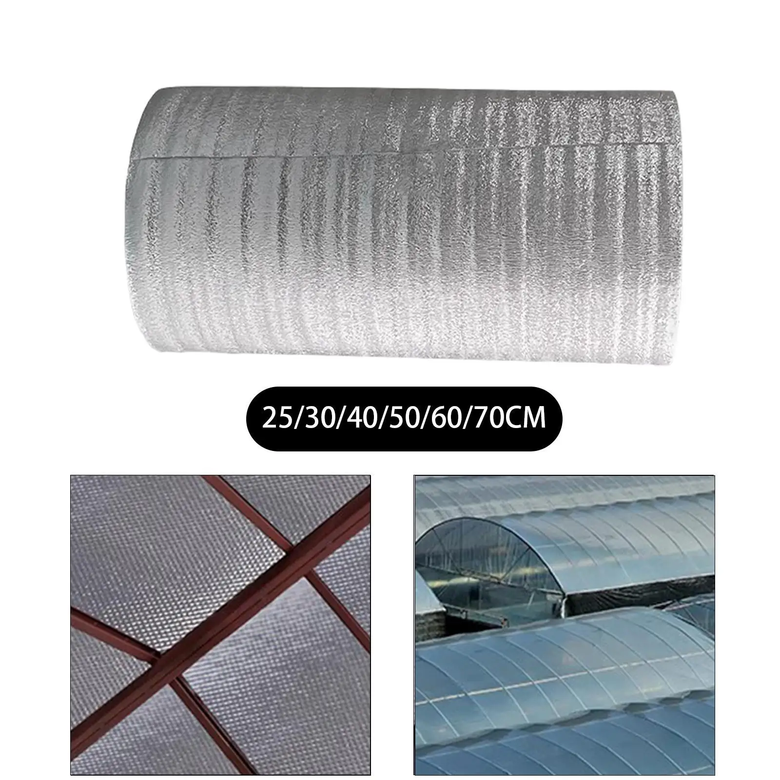 16.4ft Reflective Insulation Roll Foam Core Radiator Barrier 3mm Thermal Insulation Film for Transportation Takeout Packing