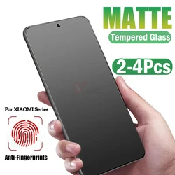 2-4pcs Anti fingerprint Matte Tempered Glass for Xiaomi Poco X7 M7 M6 Pro Plus M3 M4 M5S Screen Protector Poco C75 C65 Glass