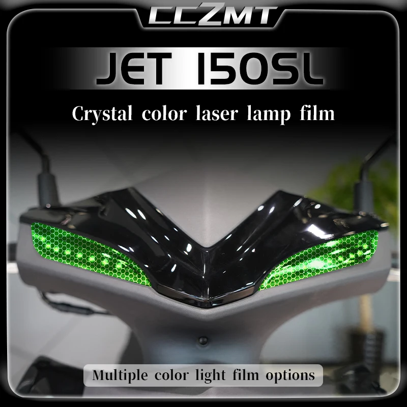 For SYM JET 150SL headlight tail light film transparent protective film honeycomb laser light film accessories