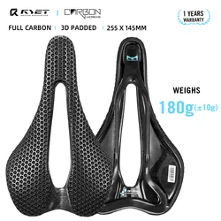2024 RYET 3D Printed Bike Saddle 145/150mm Super Light Carbon Road MTB Seat Parts Racing Bicycle Seating Cushion Cycling Parts