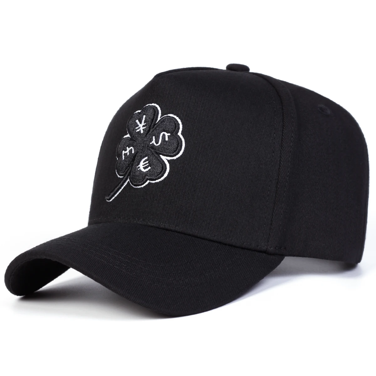 Unisex Vierblättriges Kleeblatt Stickerei Baseball Caps Frühling Herbst Outdoor Einstellbare Casual Hüte Sonnenschutz Hut Sport Kappe – Detail 3