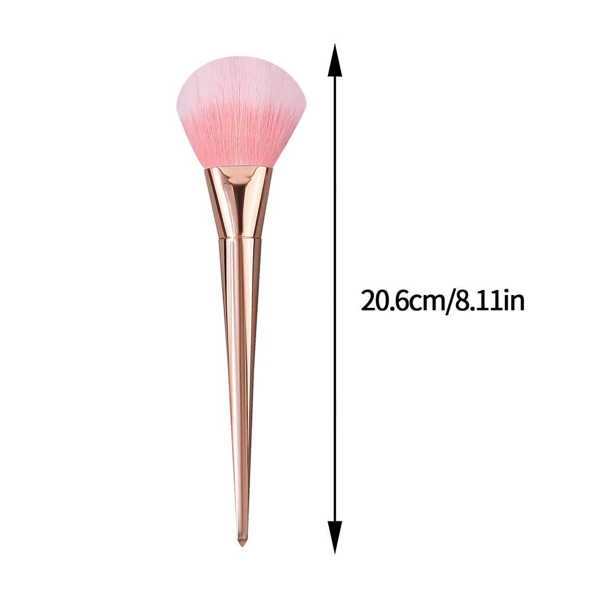Brocha grande para polvo de uñas de mango largo, brocha para quitar el polvo, brocha para colorete de maquillaje, herramientas especiales para salones de uñas, brocha suelta esponjosa