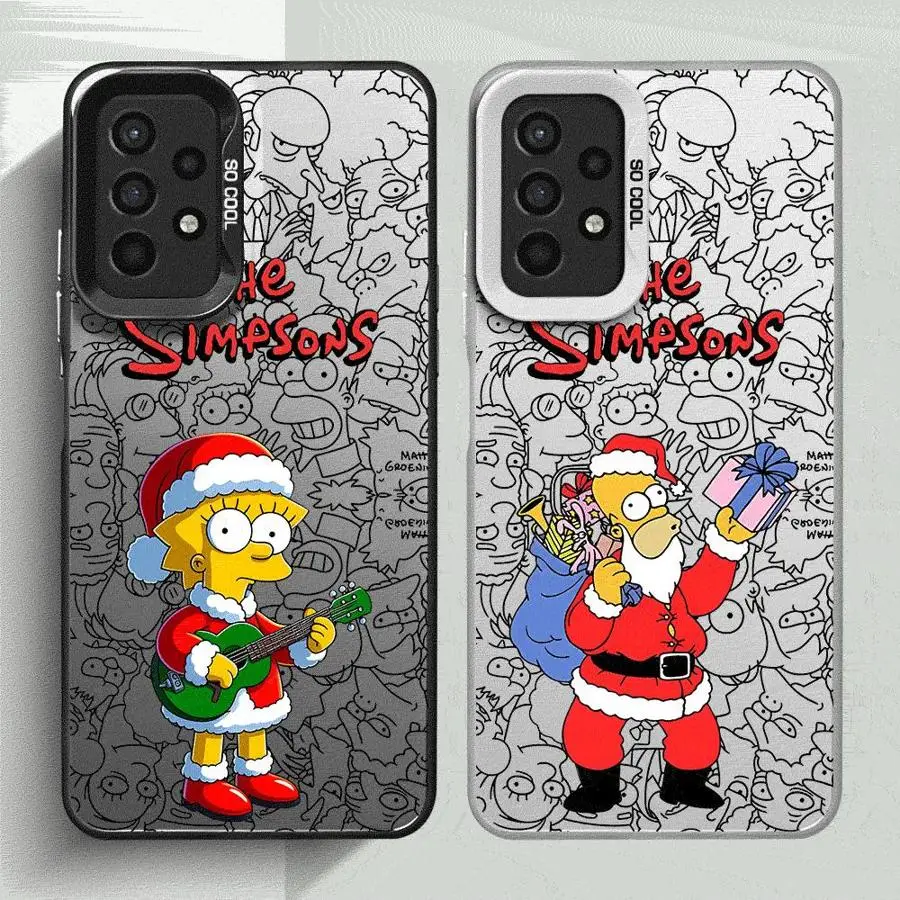 Christmas Disney The Simpsons Case for Samsung Galaxy A54 A14 A52 A12 A53 A34 A71 A13 A50 A32 A21s A23 A51 Silicone Phone Cover