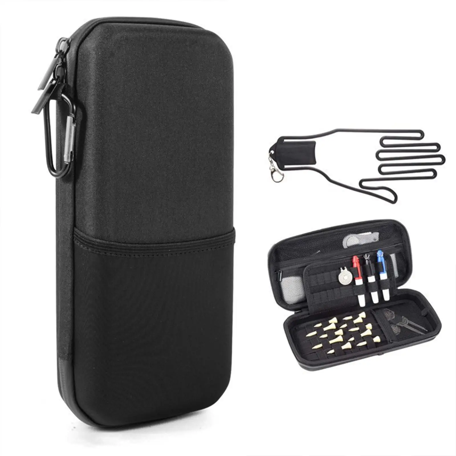 

Жесткий чехол-органайзер EVA для гольф-перчаток, многофункциональный, для телефонов, ключей, ти-шек.