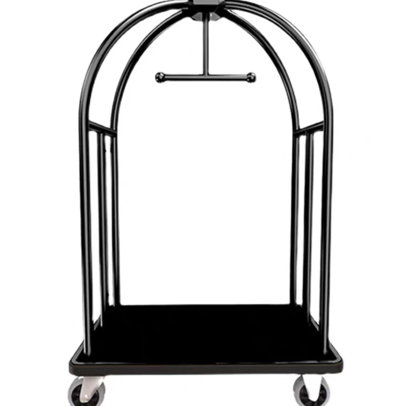 Hotel luggage cart Welcome lobby cart Hotel luggage Silent wheel flatbed tru ck Airport titanium trailer Pull truck