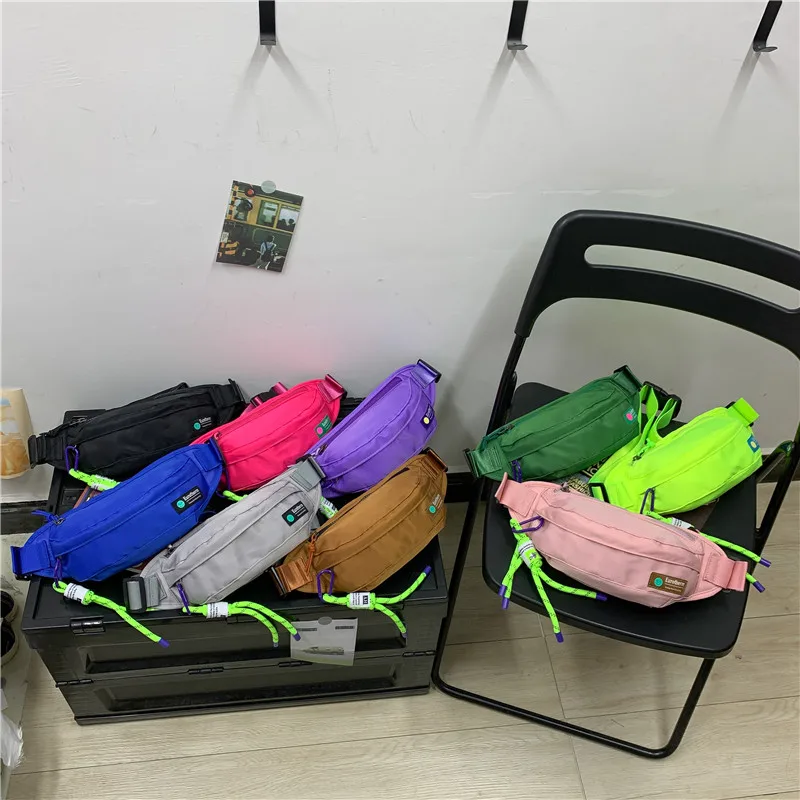 Causal Waist Bag For Women And Men Nylon Fanny Pack Large Capacity Travel Crossbody Chest Bag Sport Belt Bag Banana Waist Pack