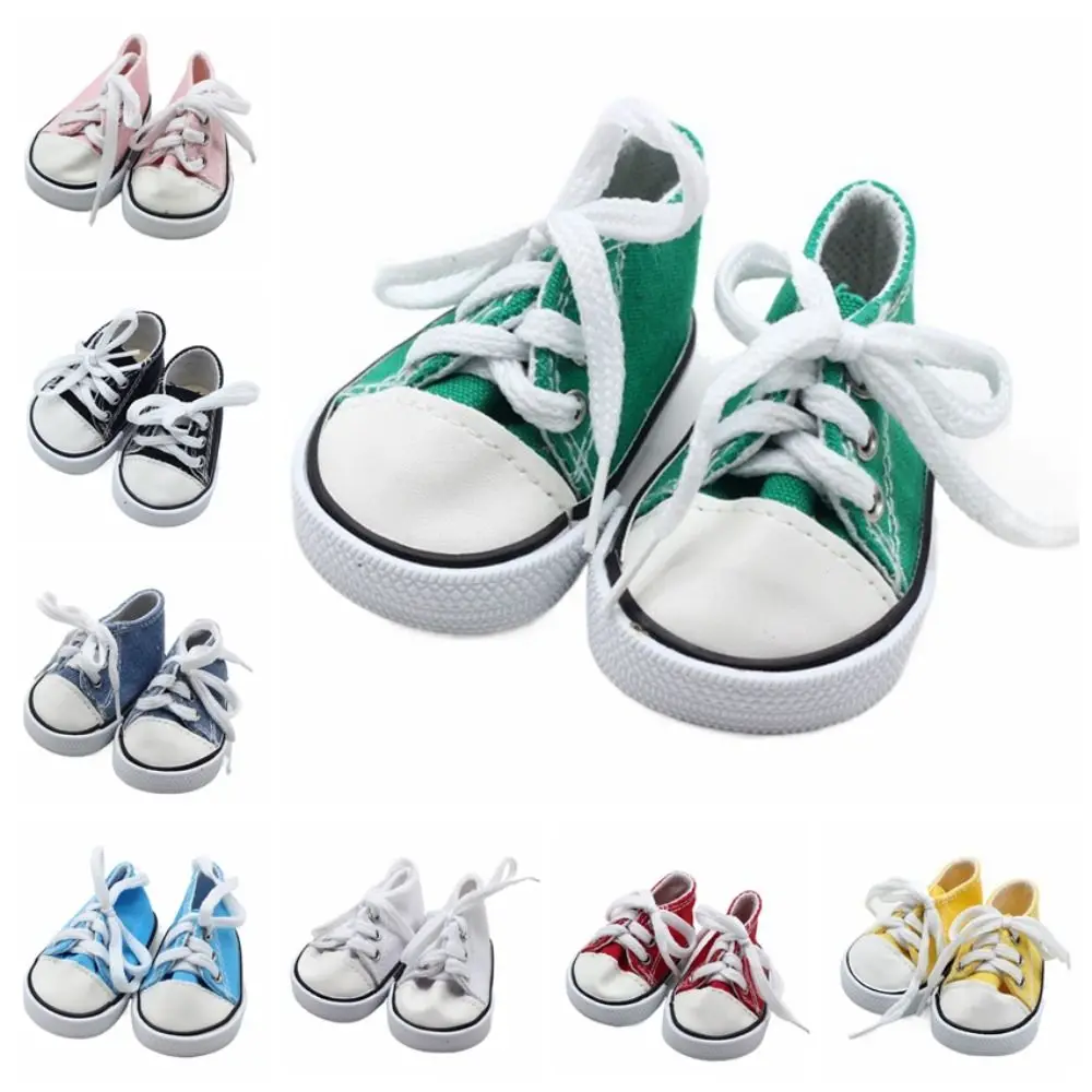 

Doll Accessories Cute Doll Shoes Kawaii Colorful Doll Canvas Shoes 7CM Mini BJD Doll Shoes Girl Gift