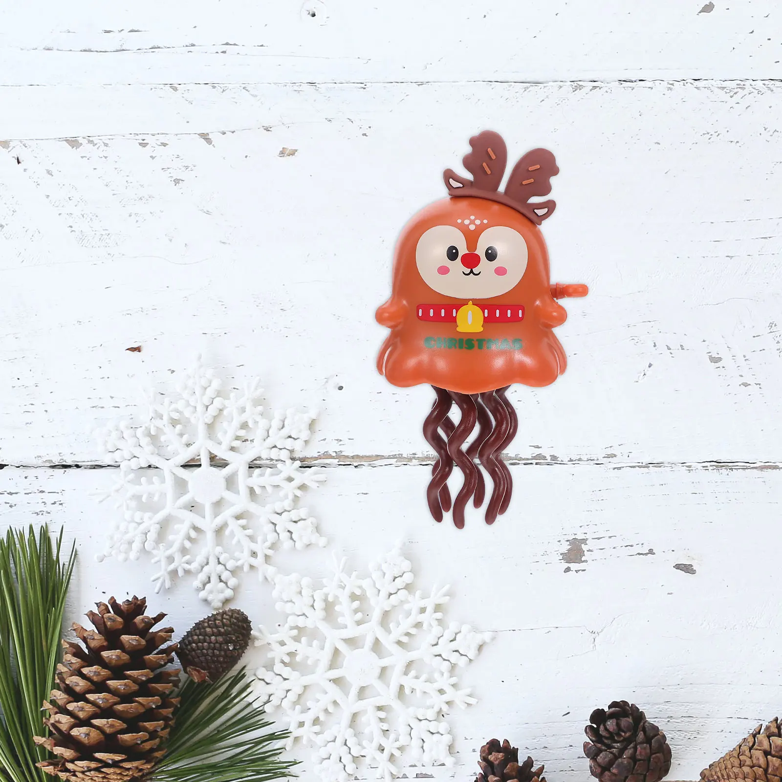 Reloj de Cuerda con Diseño de Reno de Santa Claus, Recuerdos de Fiesta de Navidad, Relleno de Bolsas de Regalo, Relleno de Calcetines Navideños