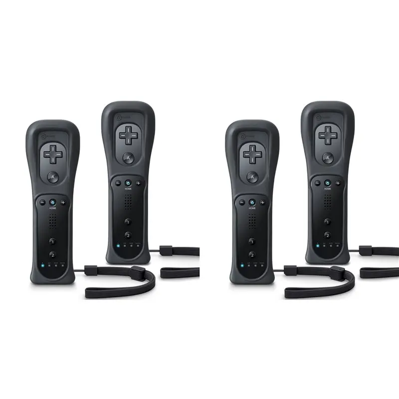 

【SURPISE】Набор из 4 пультов дистанционного управления для Wii и Wii U, с силиконовым чехлом и ремешком на запястье