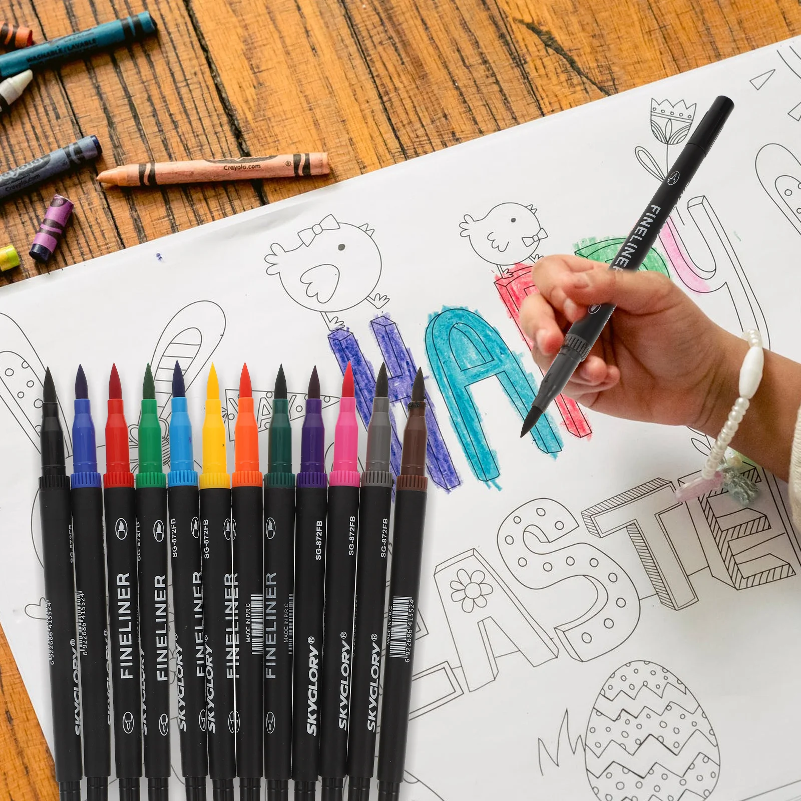 12 шт., яркие маркеры для рисования