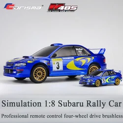 Carisma Simulation Subaru 1:8 Professional Rc Brushless Remote Control Car Four-wheel Drive Car Model Racing Rally Car Toy