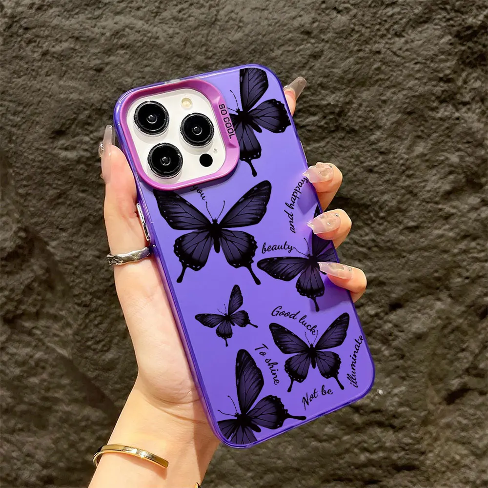 For Tecno Camon 20 20 Pro 4G 5G Pop 7 8 Case Soft Silicone IMD Colorful Butterfly Phone Case For Tecno Pop 7 Pro Itel P55 Cover