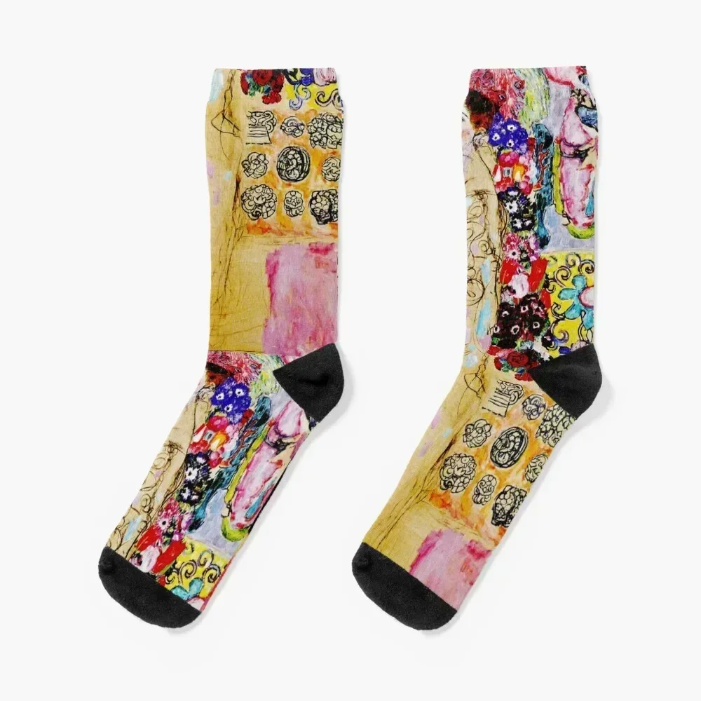 

Gustav Klimt | "Portrait of Maria Munk" | Art Nouveau Auctioned for USD 27.63 M Socks hip hop Socks Men Women's