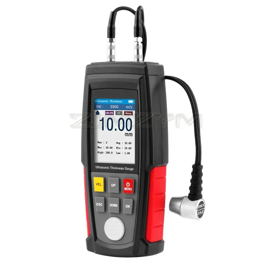 B-M WT100A/130A Ultrasonic Thickness Gauge Meter Tester Battery Digital Width Measuing instruments Ultrasonic Thickness Gauge