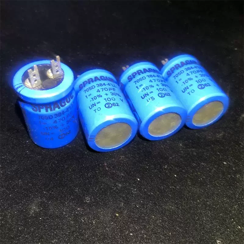10-100pcs SPRAGUE 705D 384-4 Series 470UF 100V Fever Cathode Electrolytic Capacitor from the United States