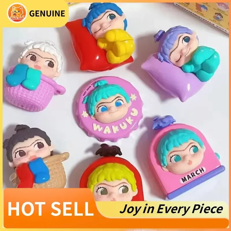 

Подлинная серия наклеек Letsvan Happy, слепая коробка, магнит на холодильник, фигурка Ziyuli Pidol, сумка для догадок, загадочная коробка, игрушки, милые подарки-сюрпризы