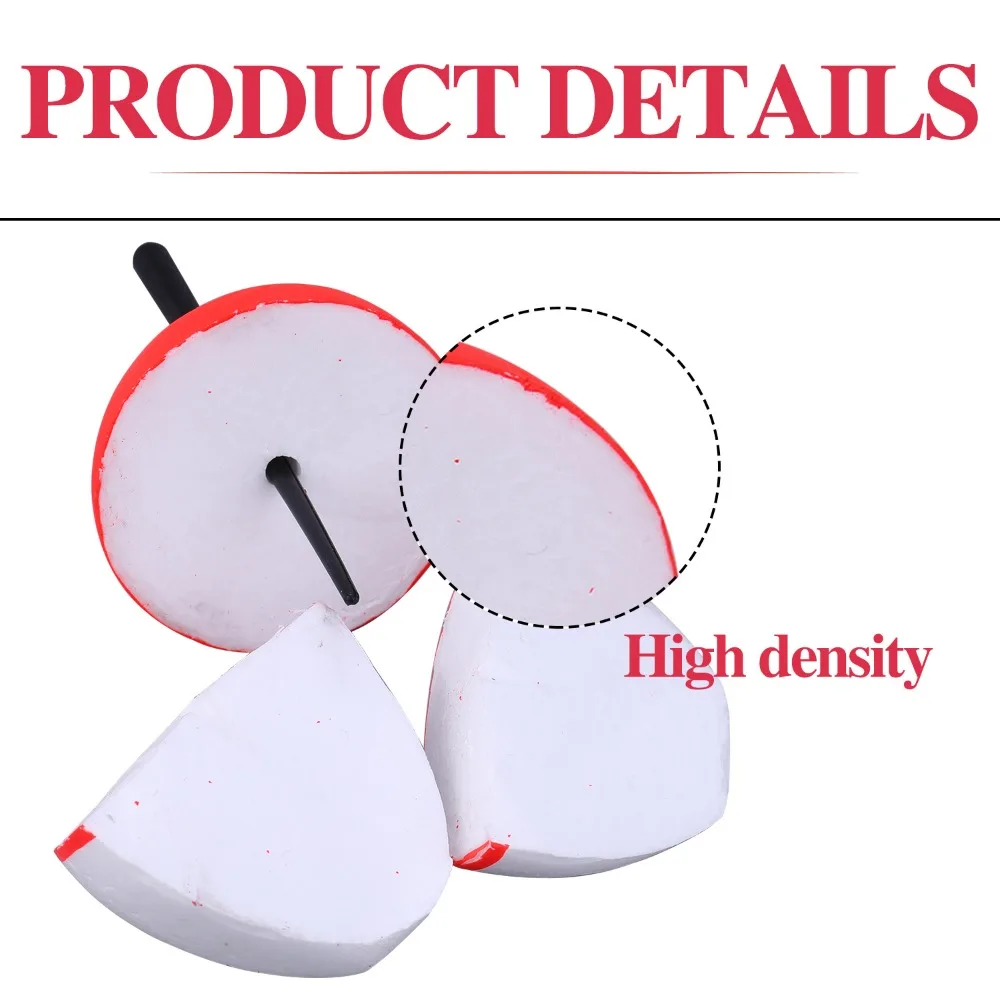

0.5g-60g High Hardness Buoy Float Hard Foam EVA Fishing Bobber Red And White Float Fishing Floats Floating Buoy