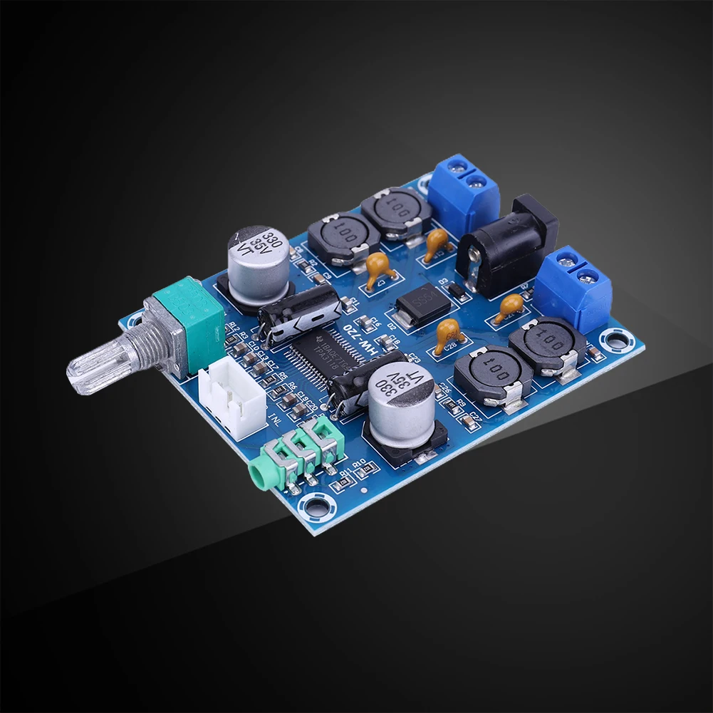 TPA3118D2 Audio Power Amplifier Board 2x45W Digital Stereo Amplifier Output 3A DC 12-28V Dual Channel for Car Computer Speaker