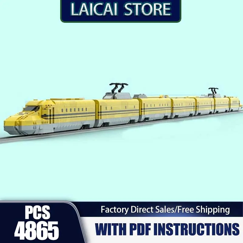 

Railway Train Model Moc Building Bricks Dr. Yellow (923 Class) Model Technology Blocks Gifts Construstion Toys Set Assembly