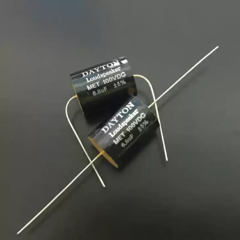 5pcs DAYTON Loudspeaker 6.8UF 100V DC 5% Audio Dedicated Polarized Capacitor from the United States