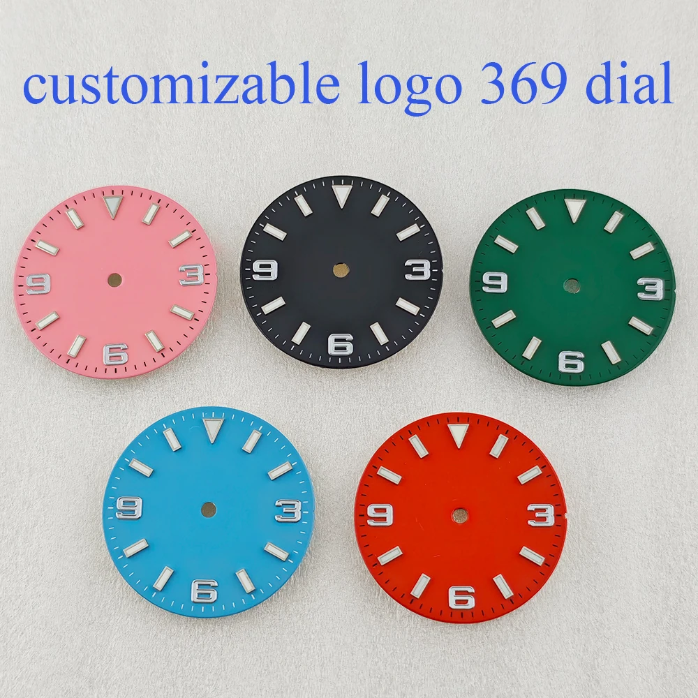 Watch Dial Custom Sterile 28.5Mm - 28,5 mm großes Zifferblatt im 369-Stil,