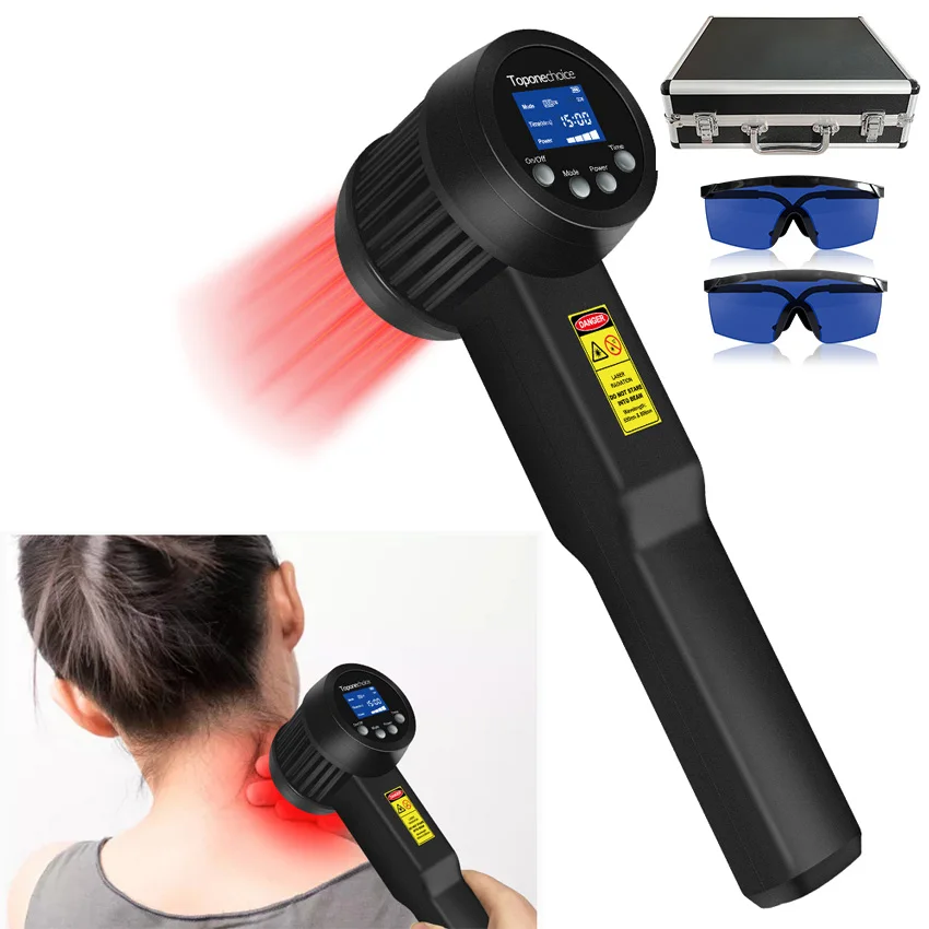 5W 25 Diodes Cold Laser Low Level Laser Therapy for Pain Relief 650nm Red Light Device Laser Treatment for Neck Herniated Disc