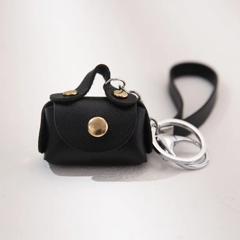 

﻿ Mini Bag Keychain PU Leather Small Handbag Coin Purses Keyring Headphone Bag Women Car Purse Pendant Keyholders Gift