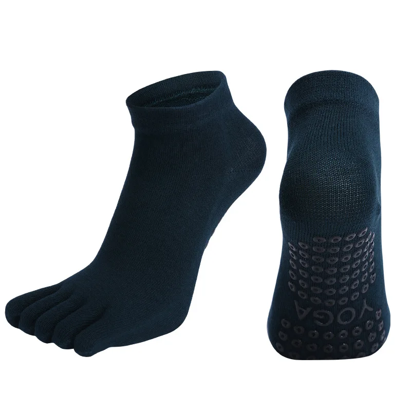 Pilates Dance Gym Yoga Socken Baumwolle Fünf-Finger rutschfeste Sportsocken Atmungsaktive, schnell trocknende, elastische Fitness-Socken – Detail 9