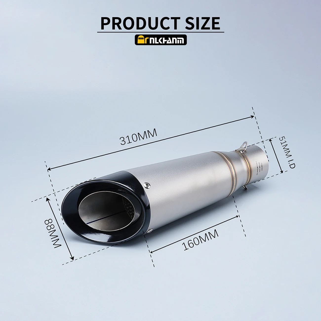 51MM 61mm Modified Motorcycle Exhaust Muffler for SC project YZF FZ6 R1 R6 R3 MT07 zx6r z800 z900 mt09 fz09 gsxr750 cbr300