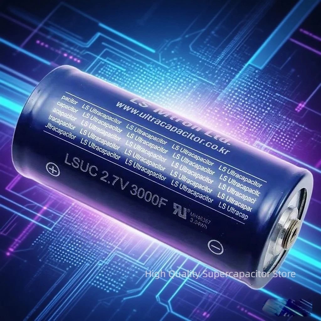 Novo capacitor lsuc super farad 2.7v 3000f, faça você mesmo 12v 24v48v, máquina de solda a ponto de partida de carro, capacitor de áudio de grau b