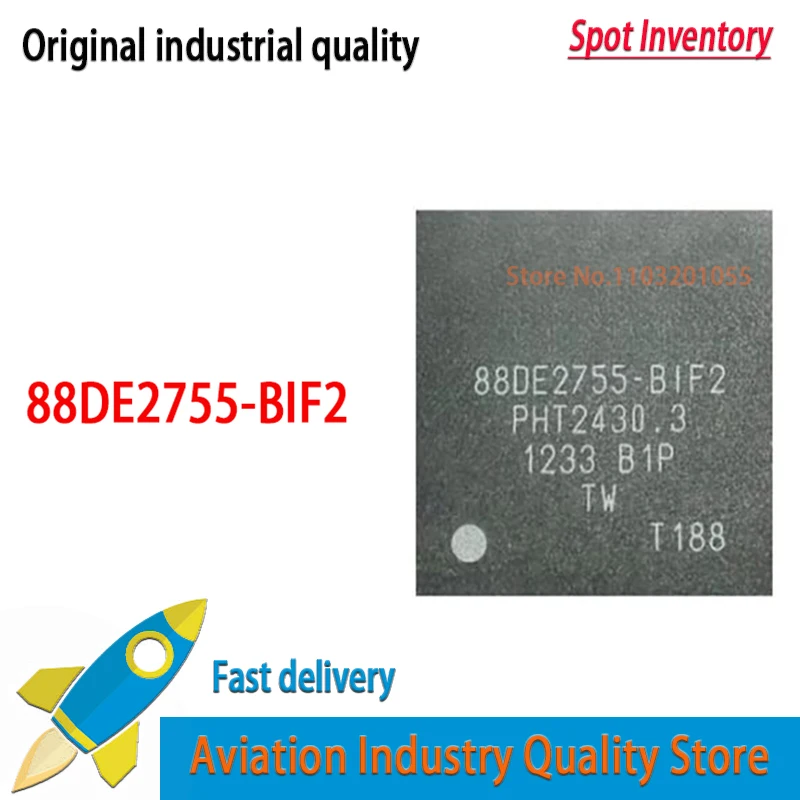 2PCS/lot  100% New 88DE2755-BIF2 BGA-256 88DE2755-B1F2 BGA256 88DE2755 Original Chip