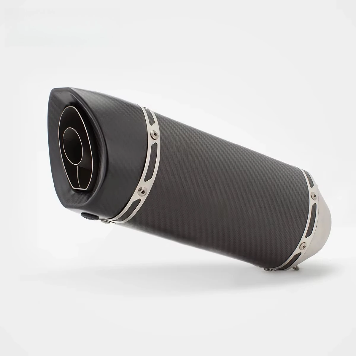 For 675sr Carbon Fiber Stainless Steel Full Exhaust System LV Style Matte Texture High-Temp Resistant Sportbike Racing OEM 2