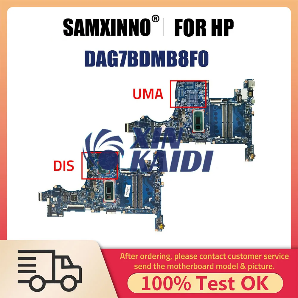 Computer Mainboard For HP Pavilion 15T-CS 15-CS L34174-001 L34173-601 DAG7BDMB8F0 Laptop Motherboard CPU I3 I5 I7 8th Gen